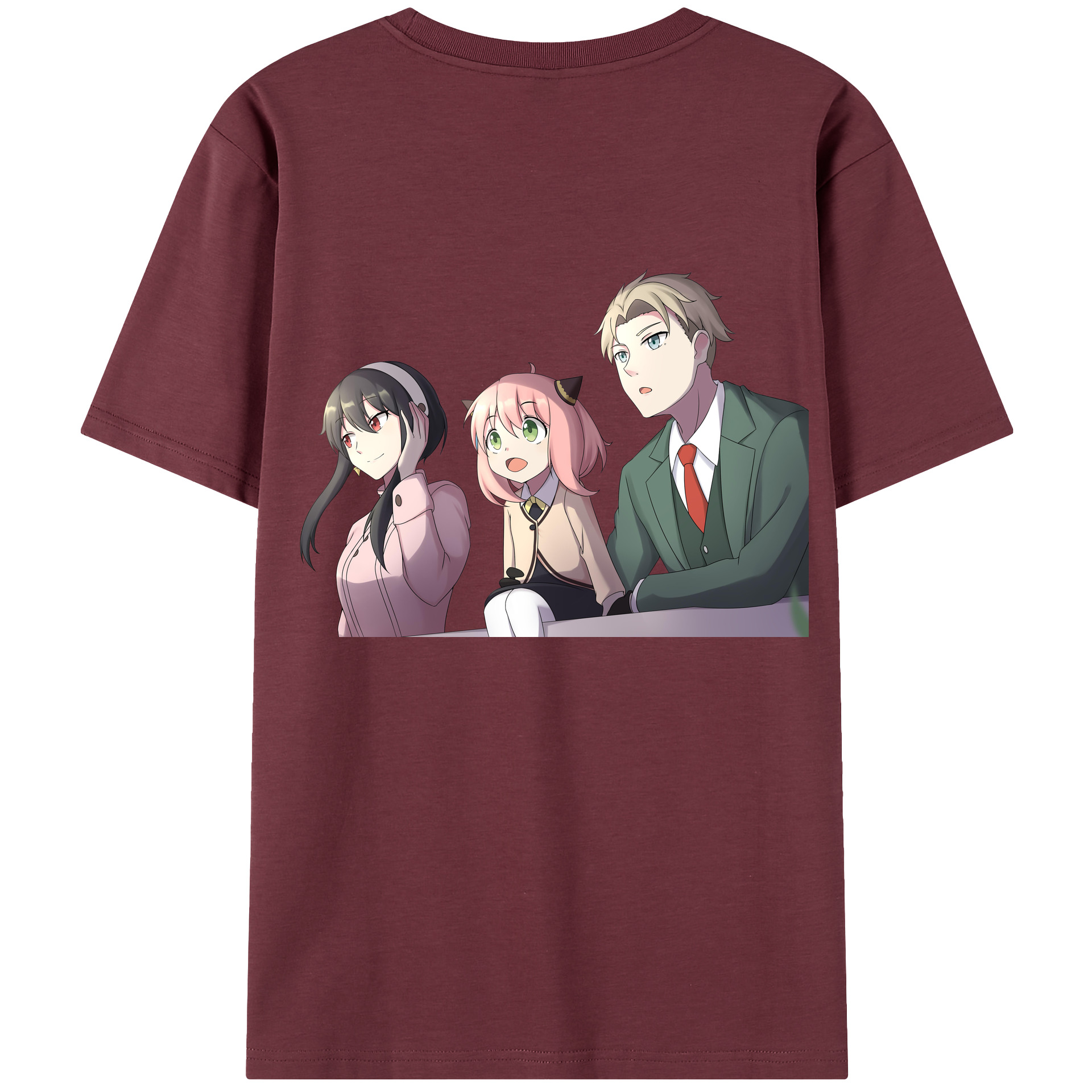 （画像用） SPY×FAMILY间谍家家酒 綿100％半袖Tシャツ（背面プリント）